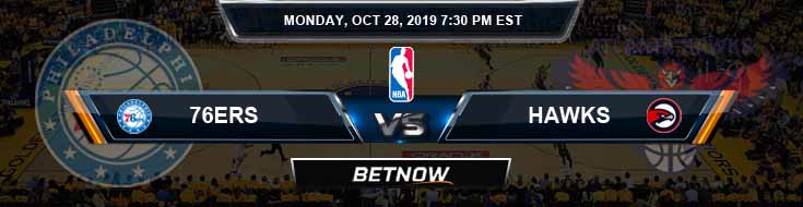 Philadelphia 76ers vs Atlanta Hawks 10/28/2019 Odds, Picks ...