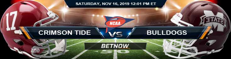 Alabama Crimson Tide Vs Mississippi State Bulldogs 11162019 Picks