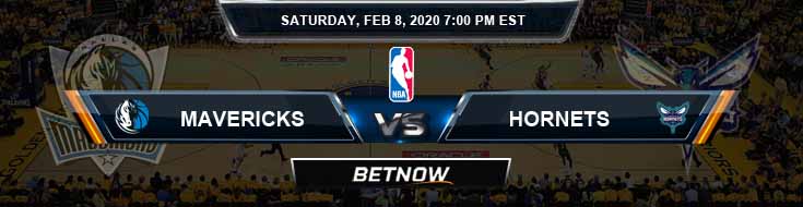 Dallas Mavericks Vs Charlotte Hornets 2 8 2020 Odds Picks And Previews