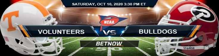 Tennessee Volunteers Vs Georgia Bulldogs 10 10 2020 NCAAF Previews   Tennessee Volunteers Vs Georgia Bulldogs 10 10 2020 NCAAF Previews Spread Game Analysis 