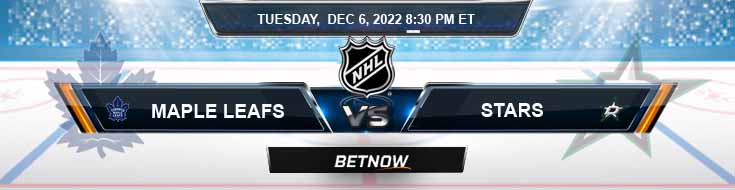 Toronto Maple Leafs Vs Dallas Stars 12/6/2022 Odds And Predictions